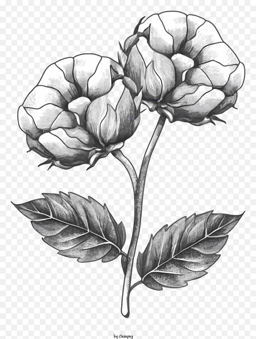 Hitam Dan Putih Gambar，Mawar Putih PNG