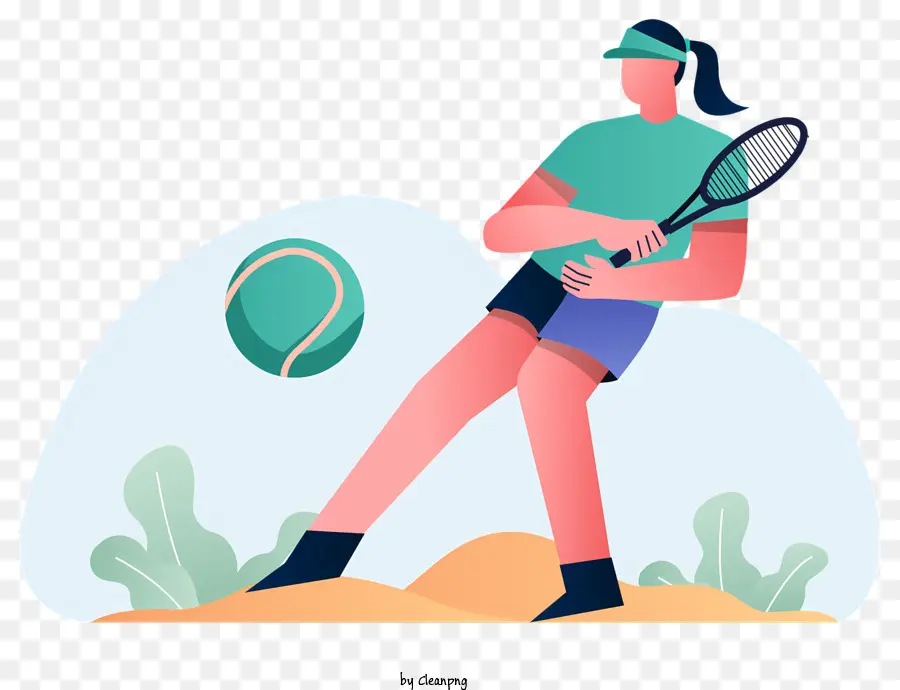 Pemain Tenis，Court Sandy PNG