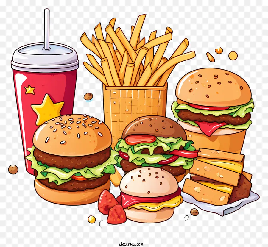 Makanan，Hamburger PNG