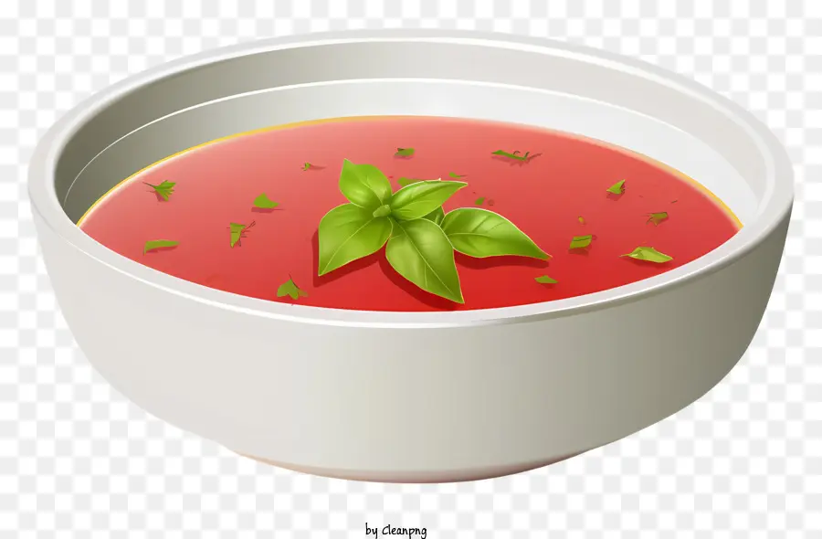 Sup Tomat，Daun Kemangi PNG