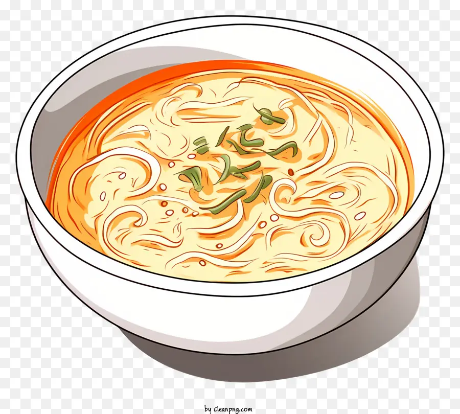 Semangkuk Sup，Saus Putih Krem PNG