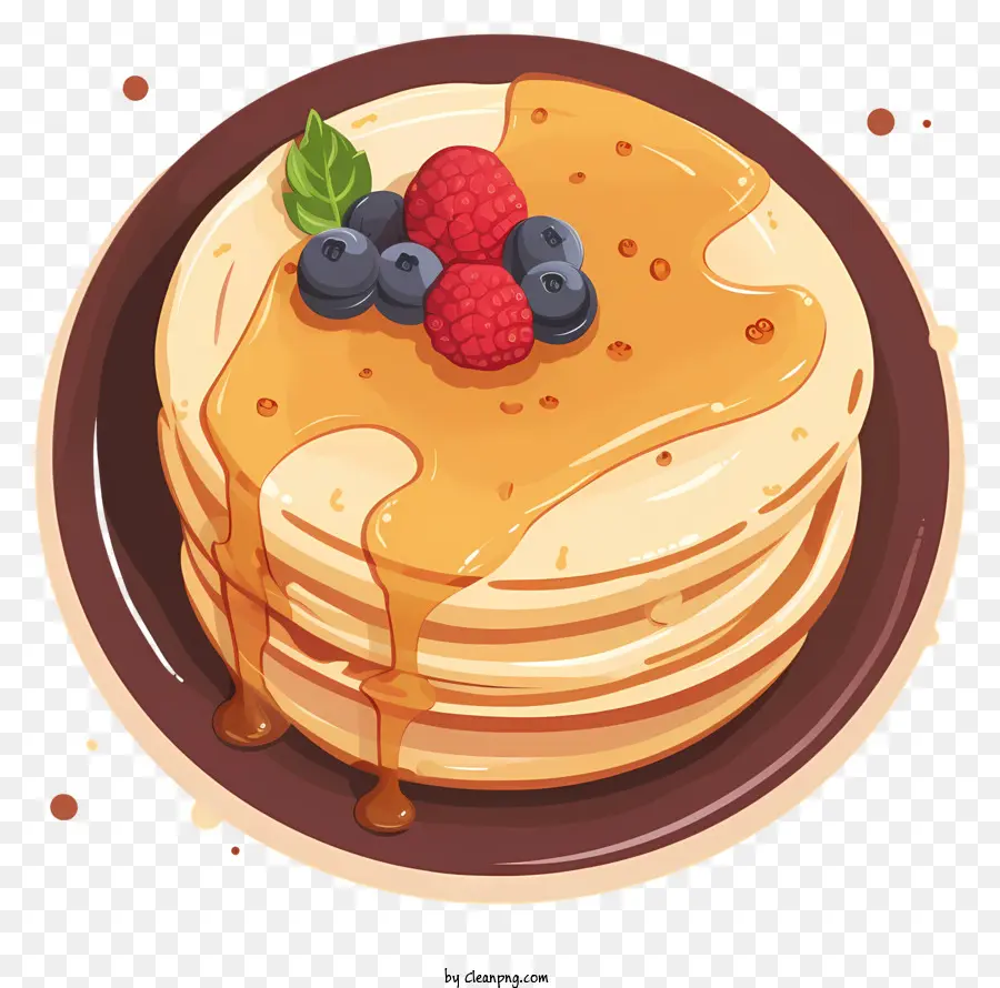 Pancake Kartun，Ilustrasi Pancake PNG