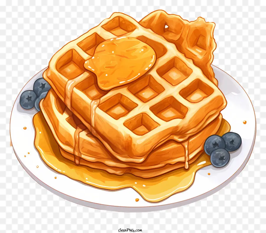 Wafel，Blueberry PNG