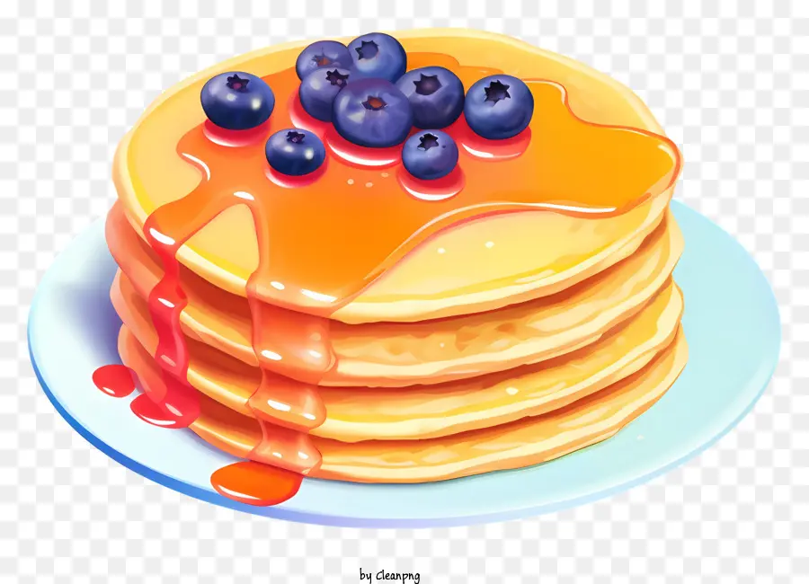 Pancake，Pancake Dengan Berry PNG