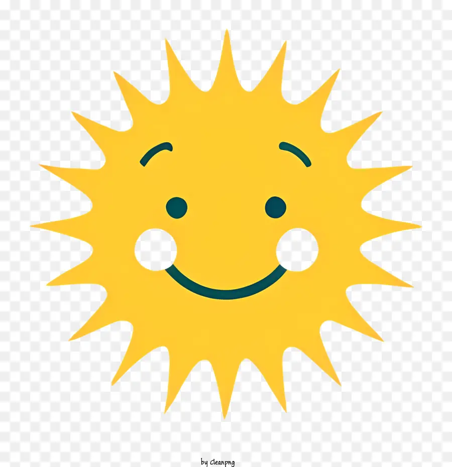 Matahari Tersenyum，Matahari Dengan Wajah PNG