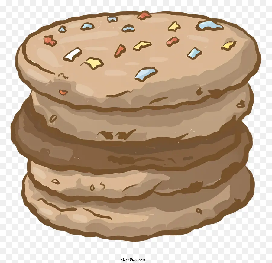 Chocolate Chip Cookie，Frosting PNG