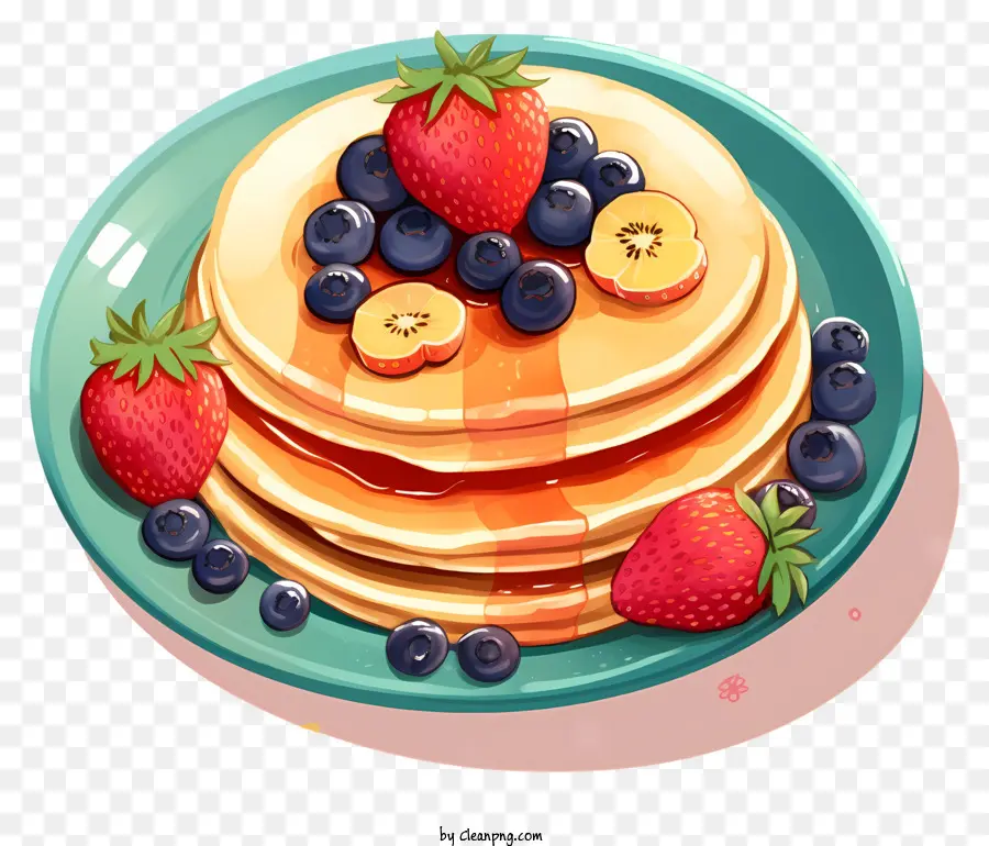 Pancake，Blueberry PNG