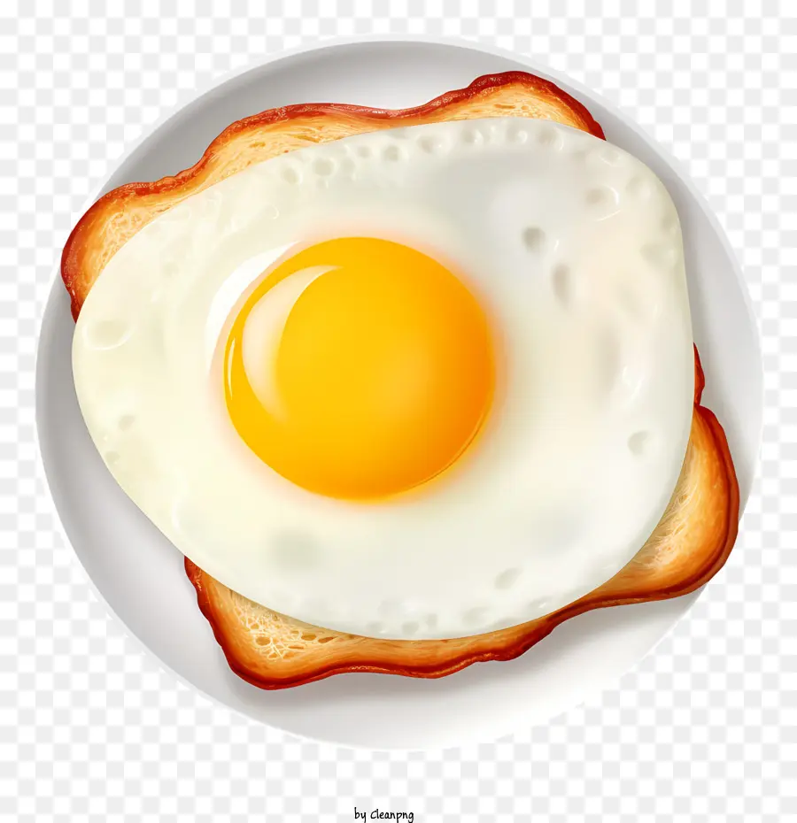 Roti Panggang Dan Telur，Makanan Sarapan PNG