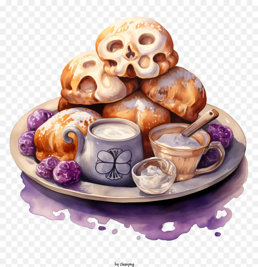 Pan De Muerto，Kue Kering PNG