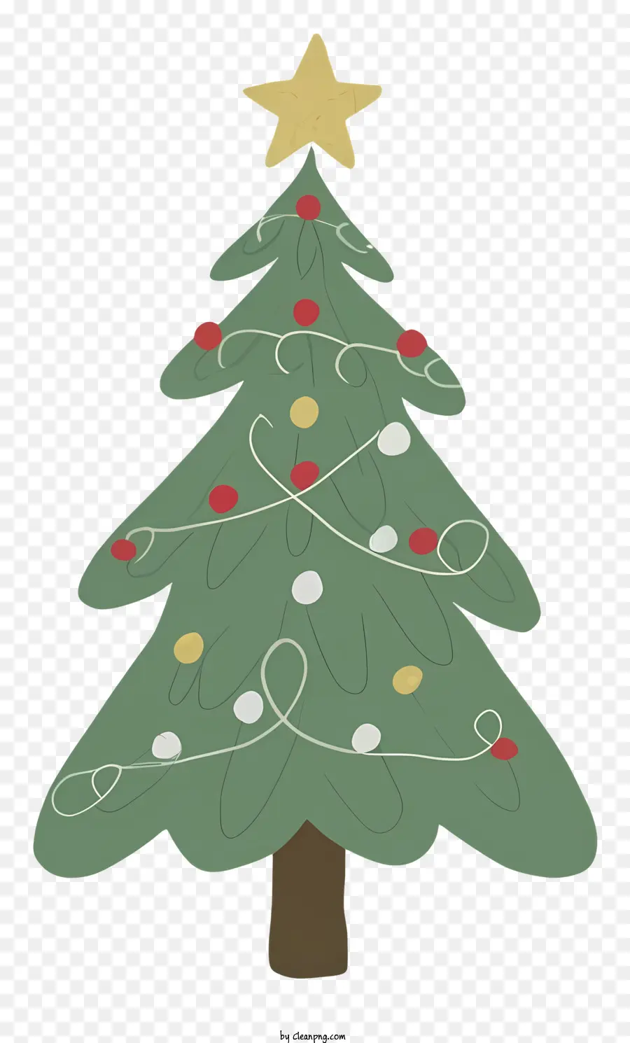 Pohon Natal Dekorasi，Pohon Natal Karton PNG