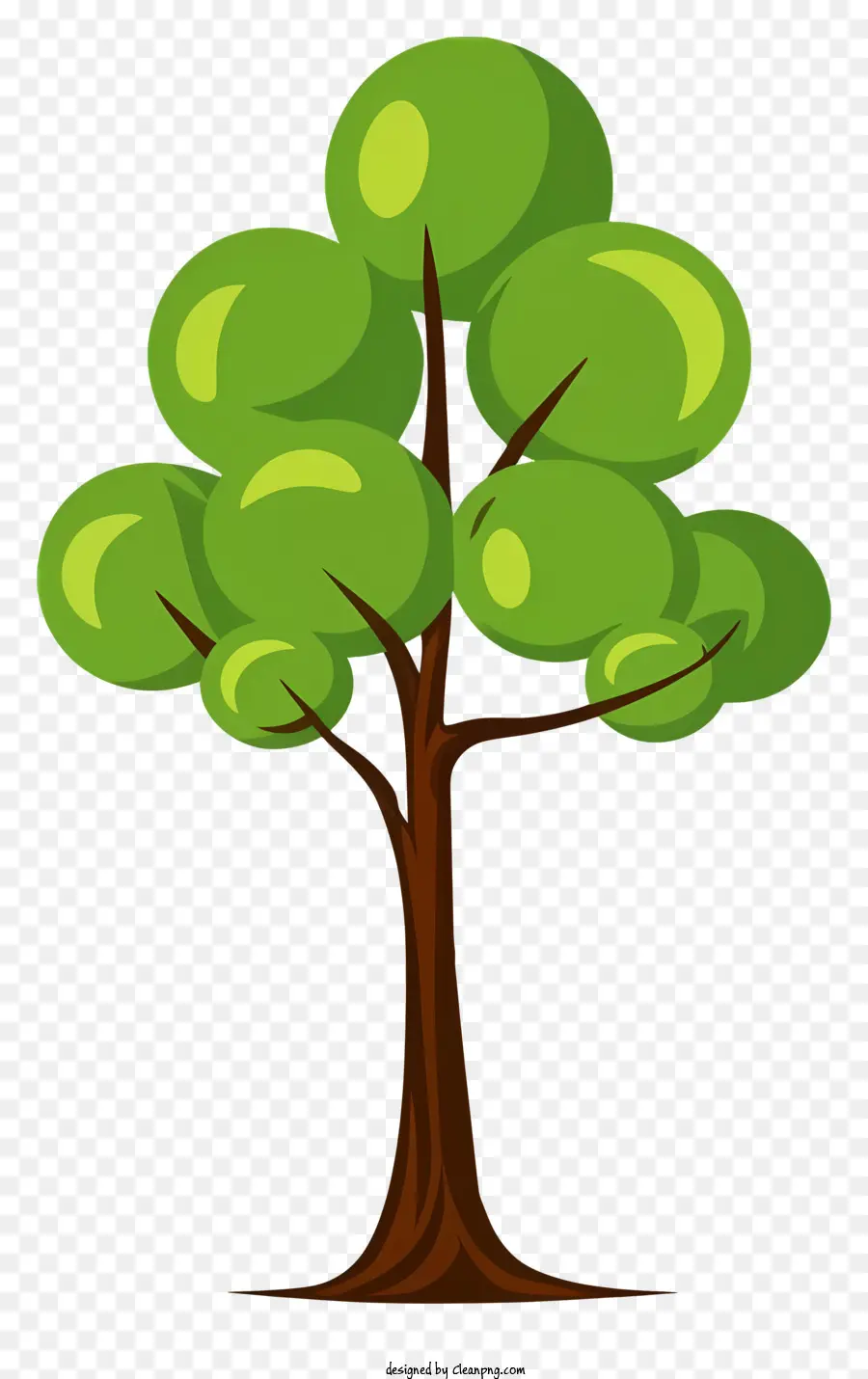 Gambar Pohon Hijau，Gambar Pohon Sederhana PNG