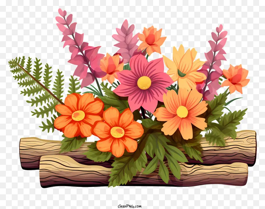Karangan Bunga，Berbagai Warna Bunga PNG