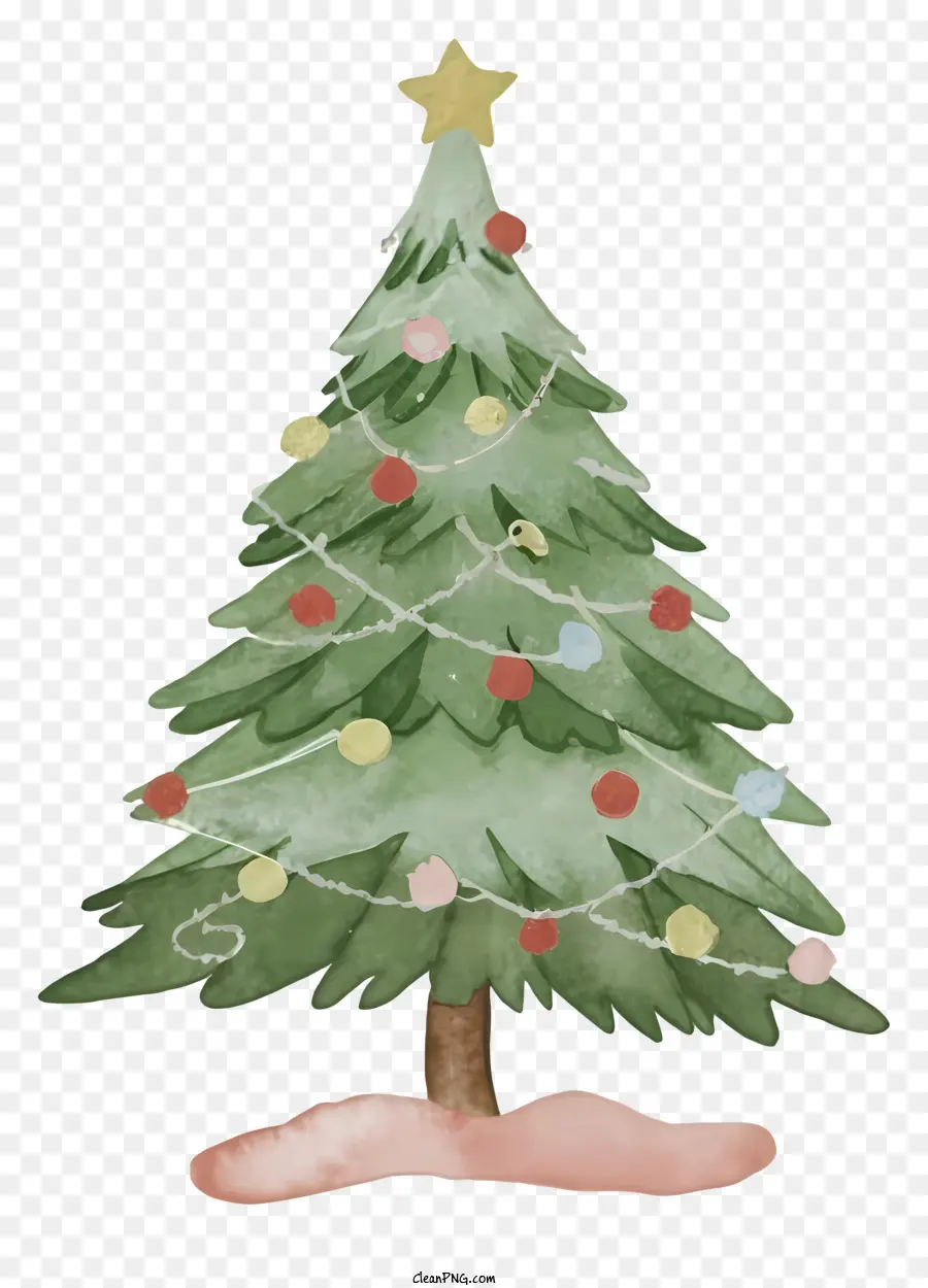 Pohon Natal，Kertas Cat Air PNG