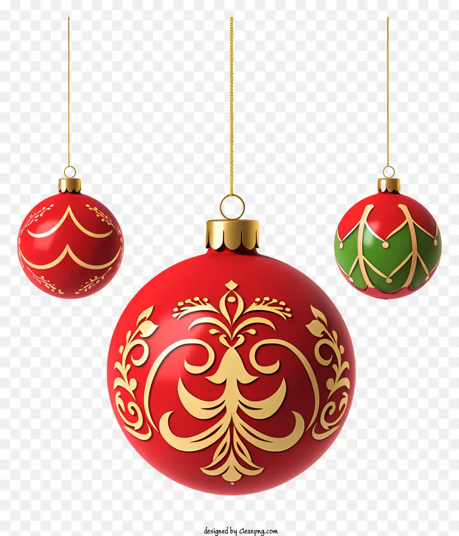 Hiasan Natal，Dekorasi Merah Dan Hijau PNG