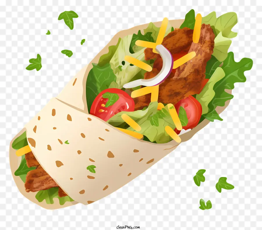 Burrito，Bungkus Sandwich PNG