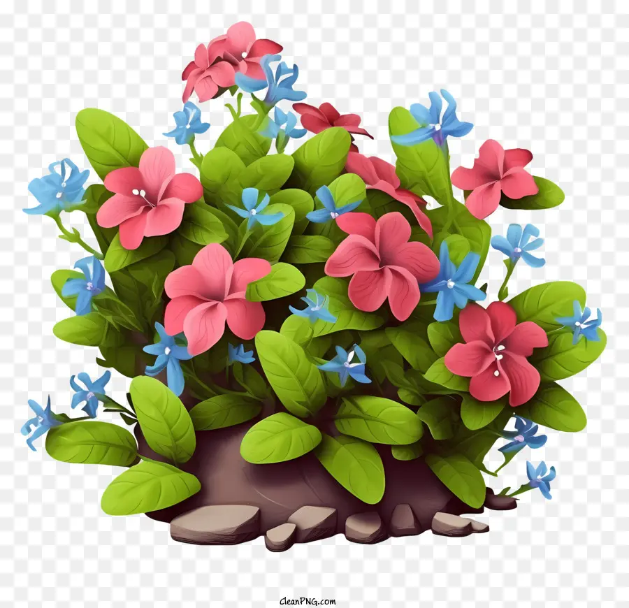 Pot Bunga，Bunga Merah Muda PNG