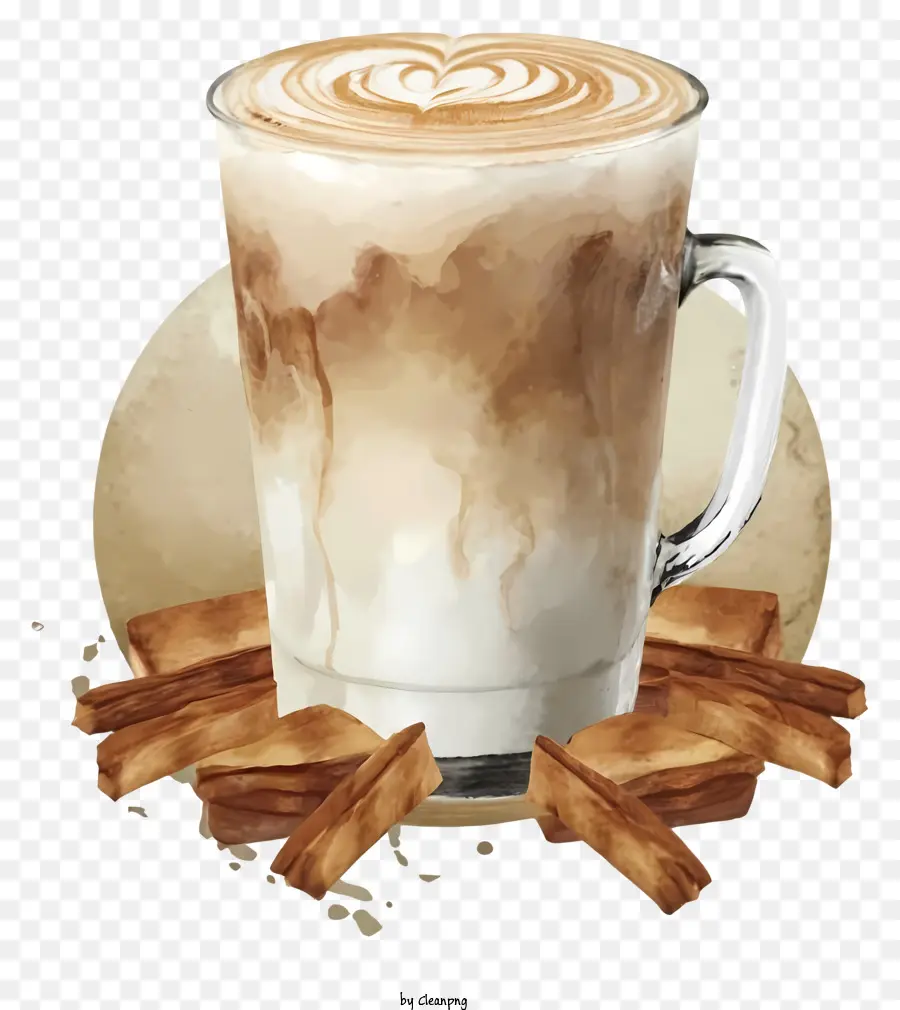 Kopi Latte，Latte PNG