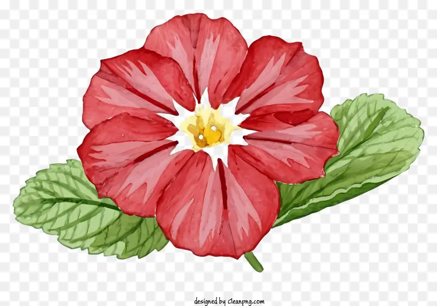 Bunga Merah，Lukisan Cat Air PNG