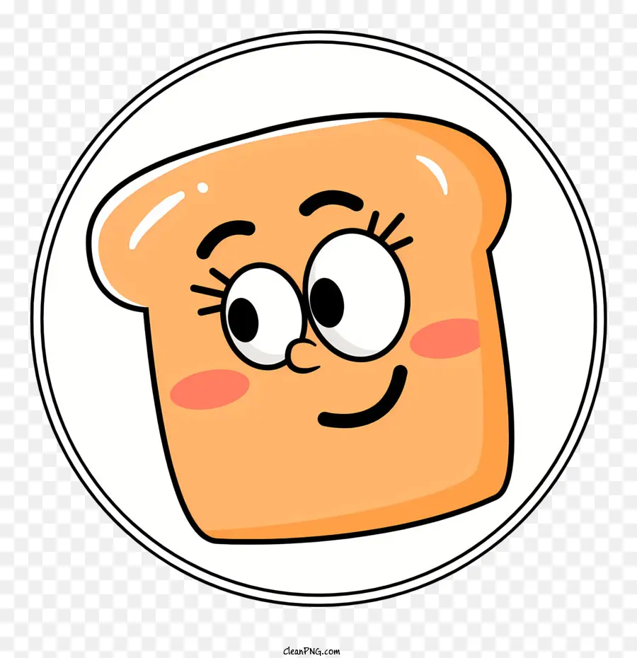 Wajah Roti Lucu，Kartun Roti PNG