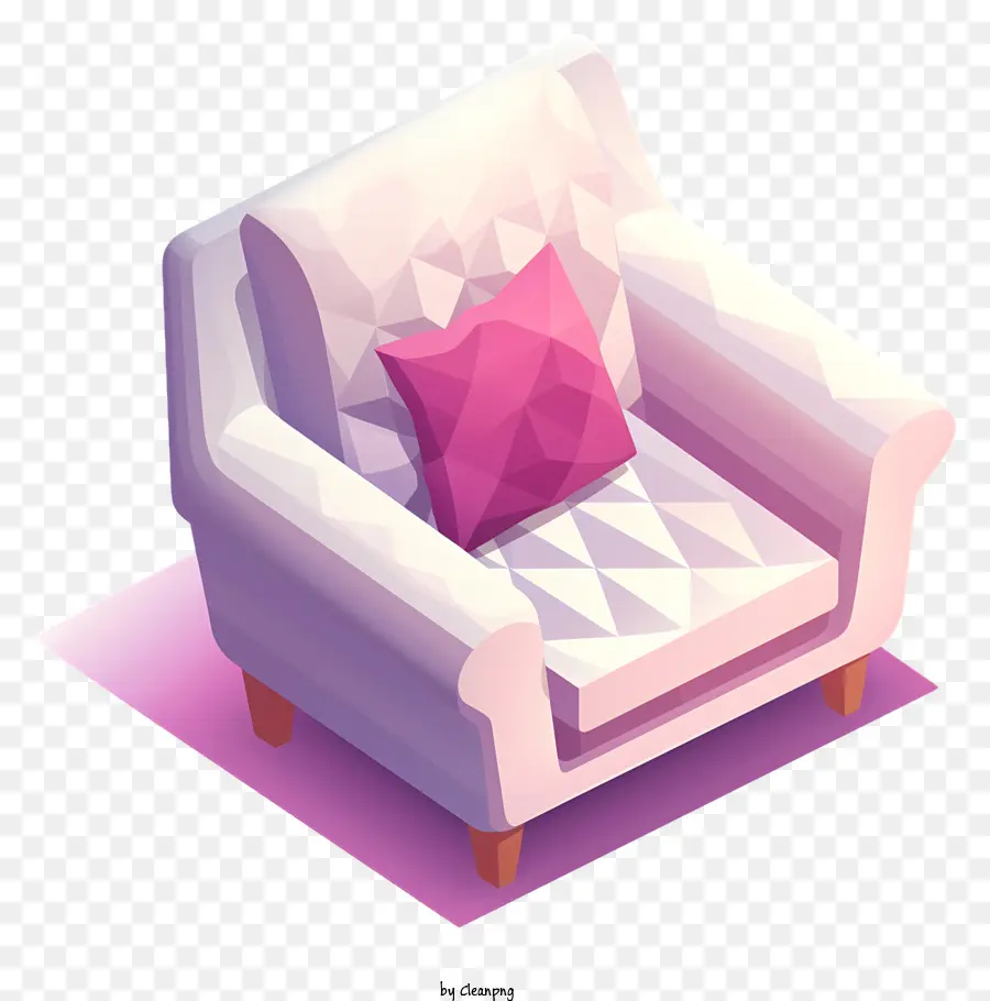 Merah Muda Sofa，Sofa Segitiga PNG