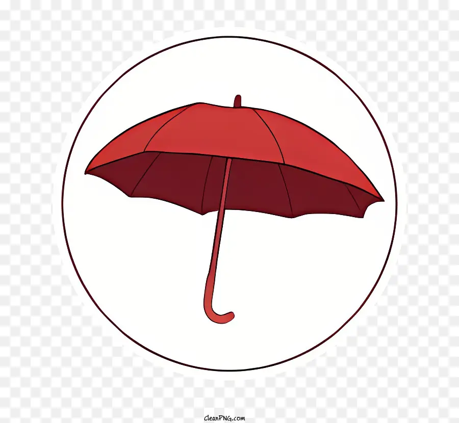 Payung Merah，Bentuk Melingkar PNG