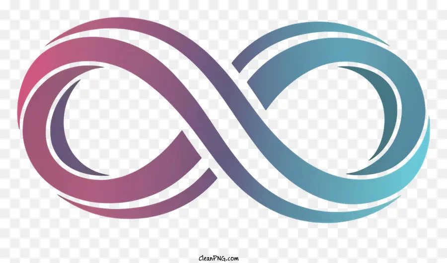 Simbol Infinity，Simbol Infinity Biru PNG