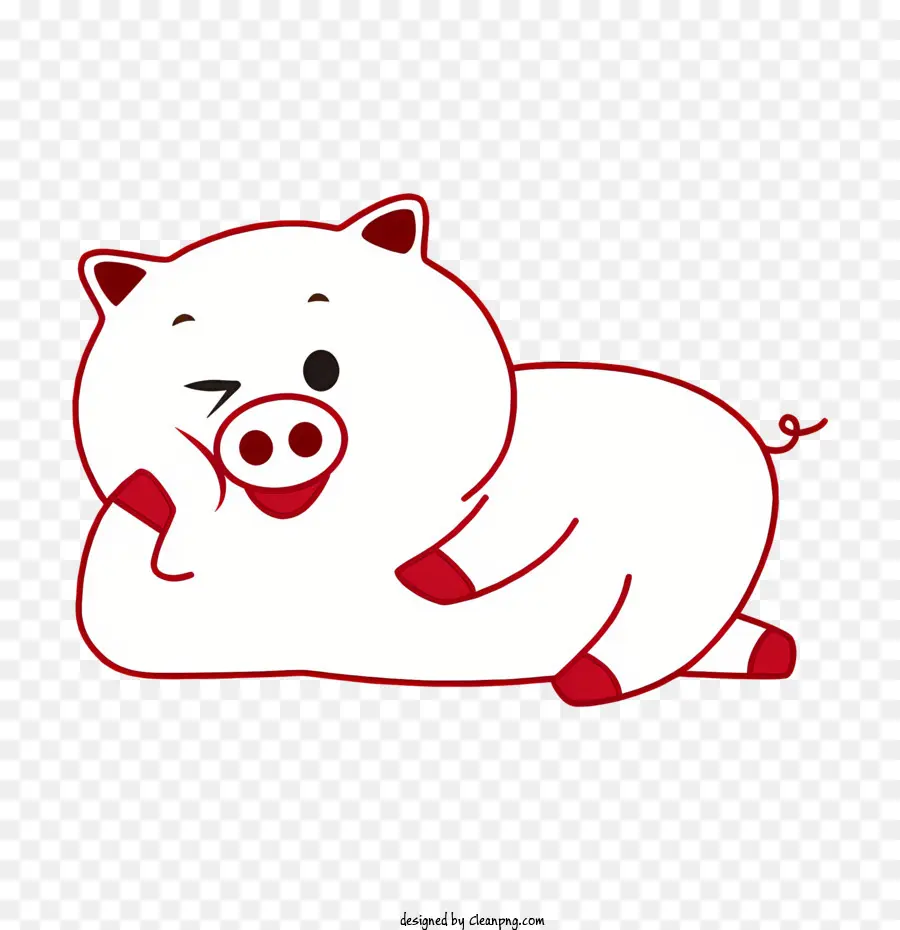 Babi Lucu，Kartun Babi PNG