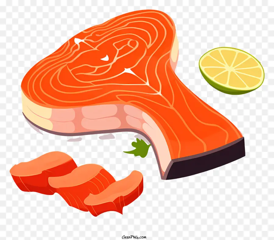 Ikan Salmon，Steak Ikan Salmon PNG