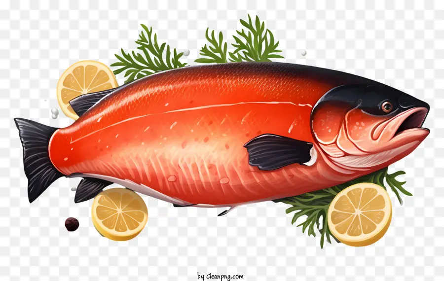 Ikan Besar，Ikan Merah PNG