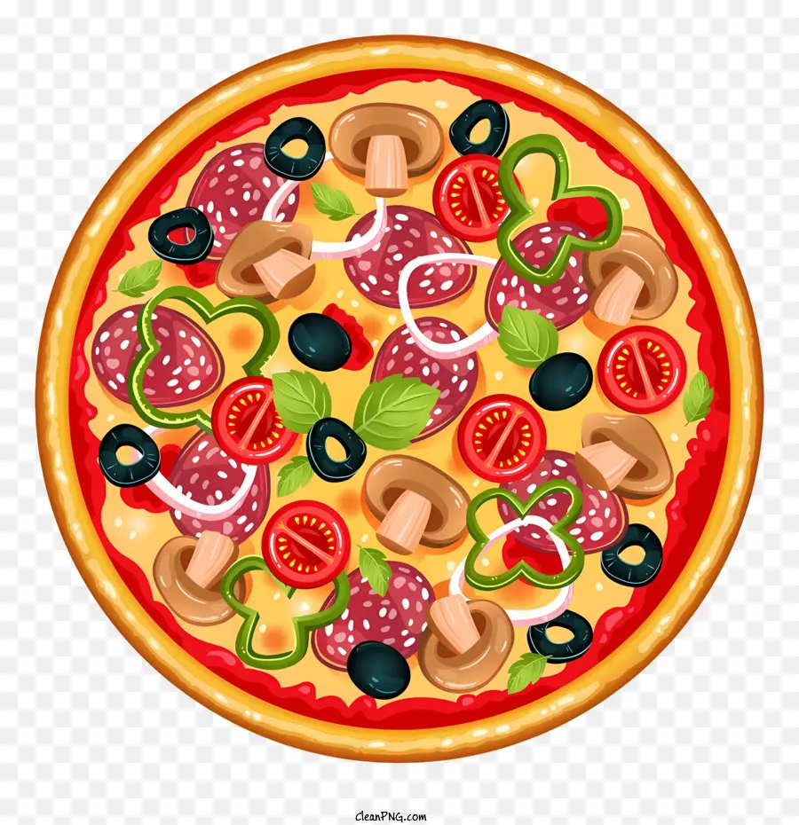 Pizza，Topping PNG