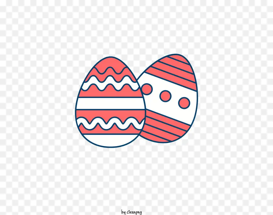 Telur Paskah，Bergaris Telur PNG