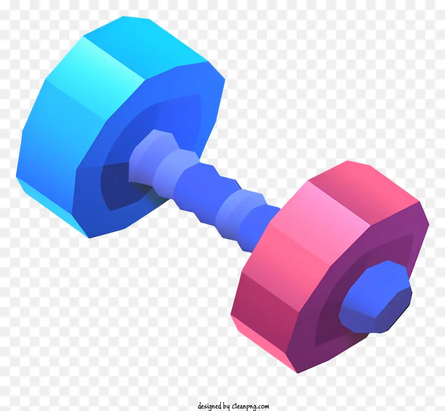 Dumbbell Biru，Dumbbell Merah Muda PNG