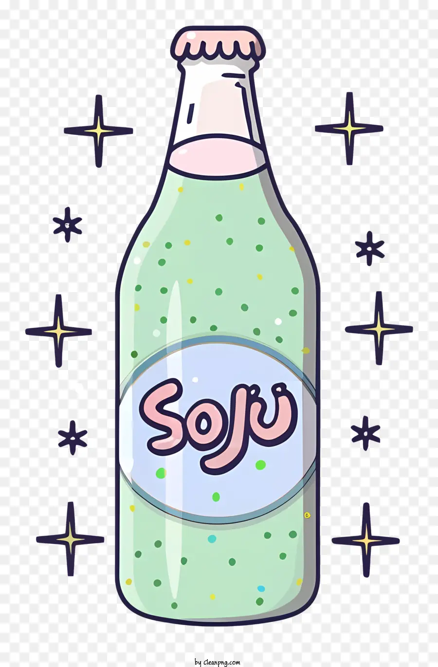 Soda，Botol Soju PNG