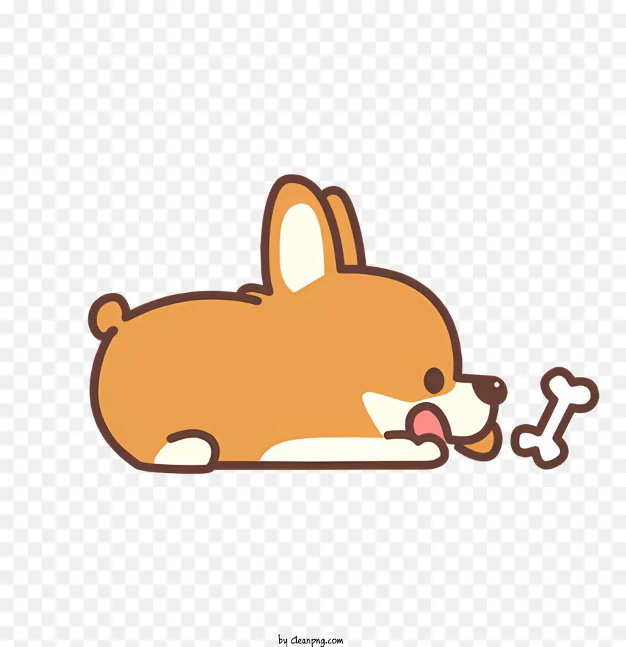 Anak Anjing Corgi，Anjing Kartun PNG