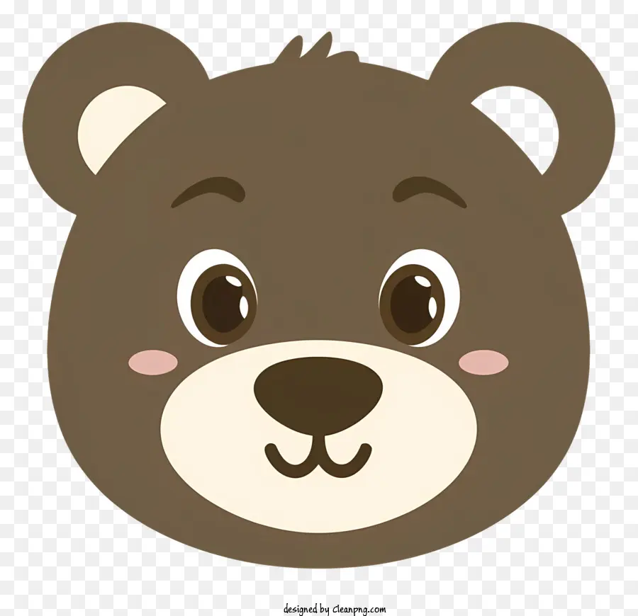 Beruang Coklat，Hidung Merah Muda PNG