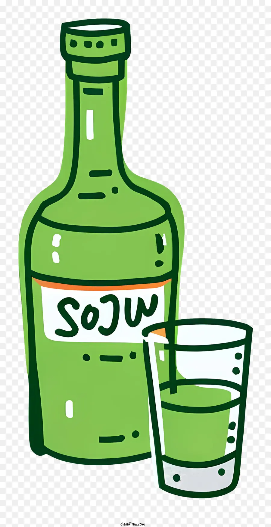 Botol Vodka，Botol Soju PNG