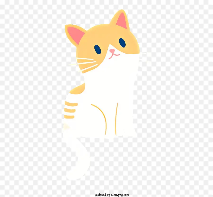 Kucing，Kucing Putih Dan Oranye PNG