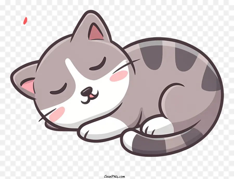 Kartun Kucing，Kucing Tidur PNG