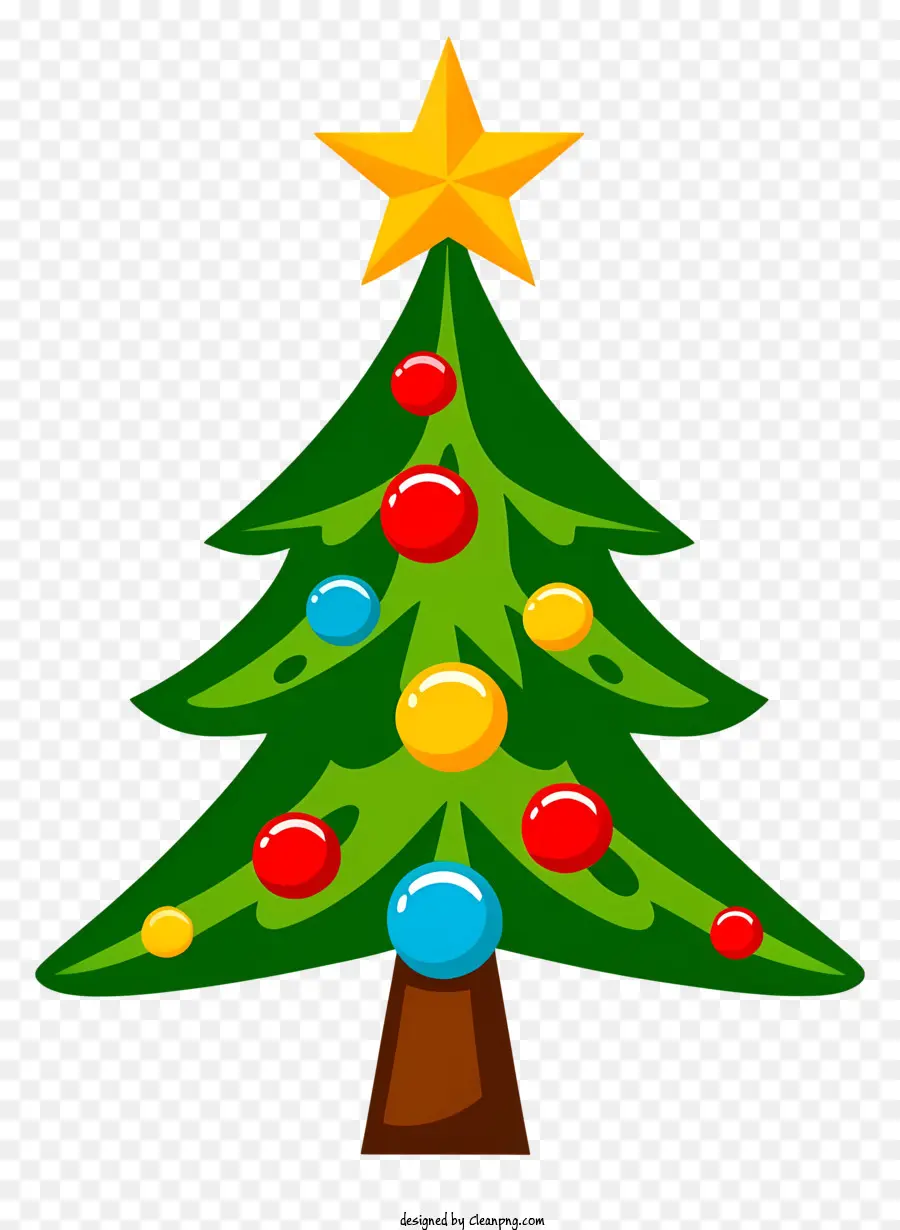 Pohon Natal，Dihiasi Pohon PNG