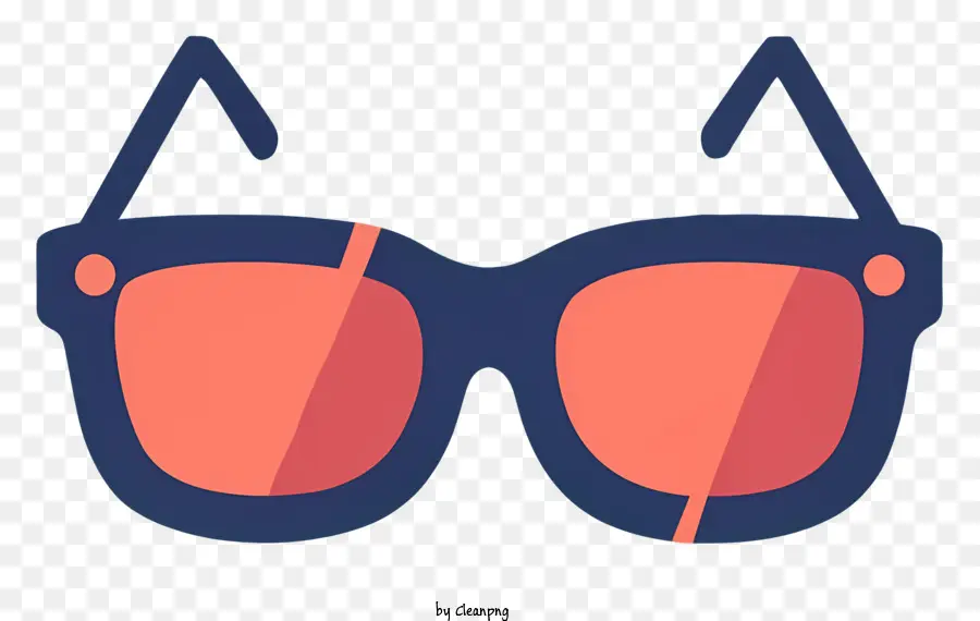 Kacamata Biru，Kacamata Pink PNG