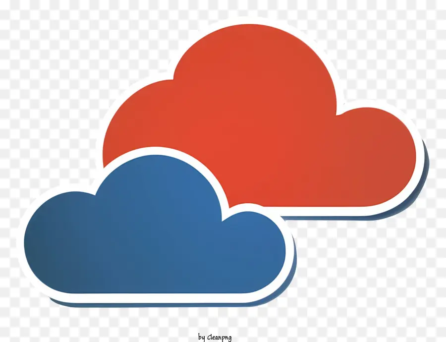 Gambar Cloud，Awan Merah Dan Biru PNG