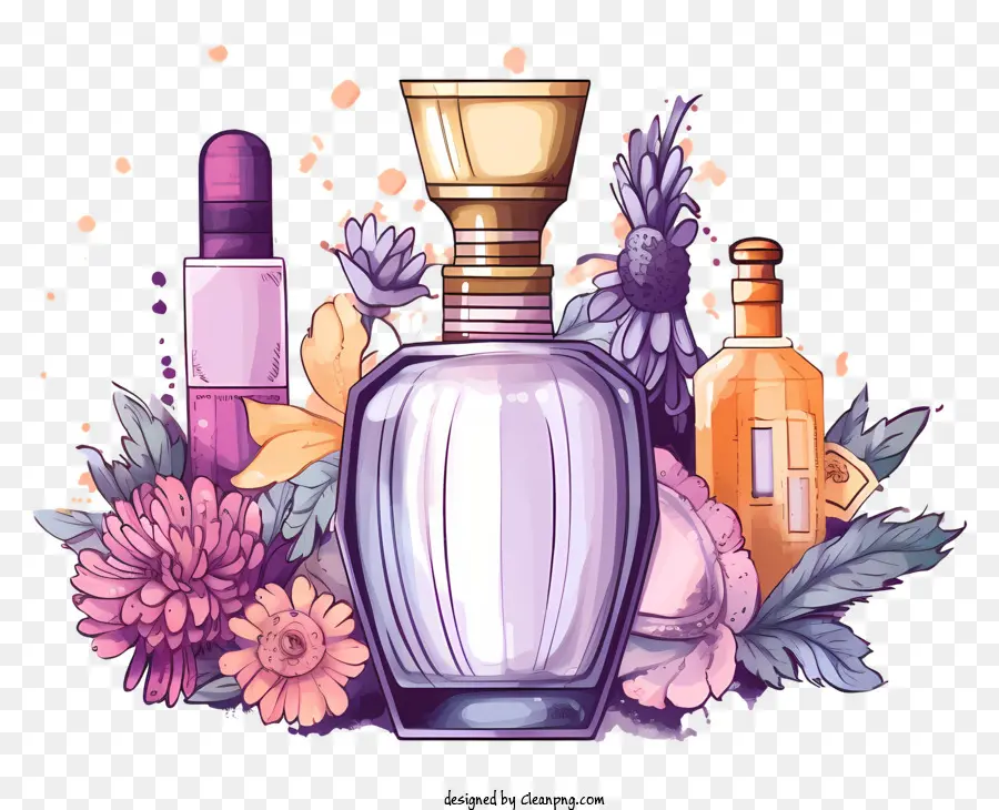 Cat Air Ilustrasi，Botol Parfum PNG