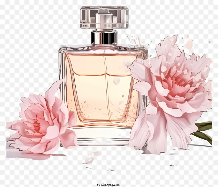 Pink Parfum，Botol Kaca PNG