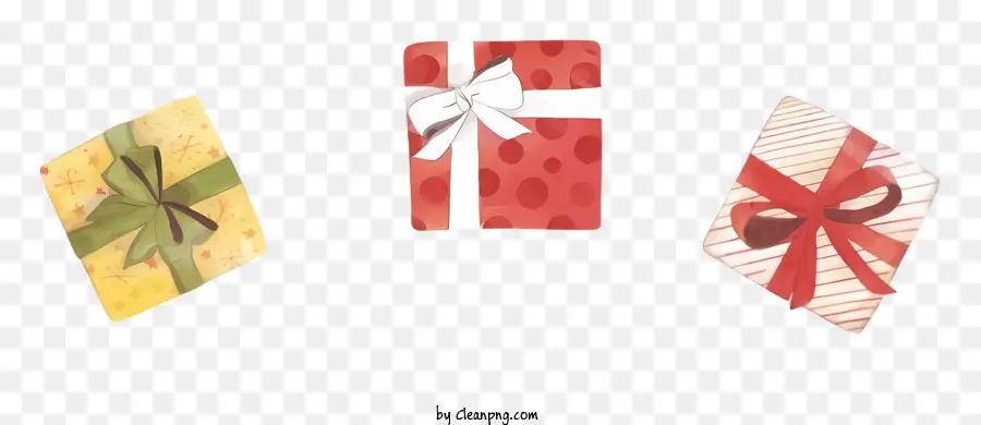 Kotak Hadiah，Busur Merah Dan Putih PNG