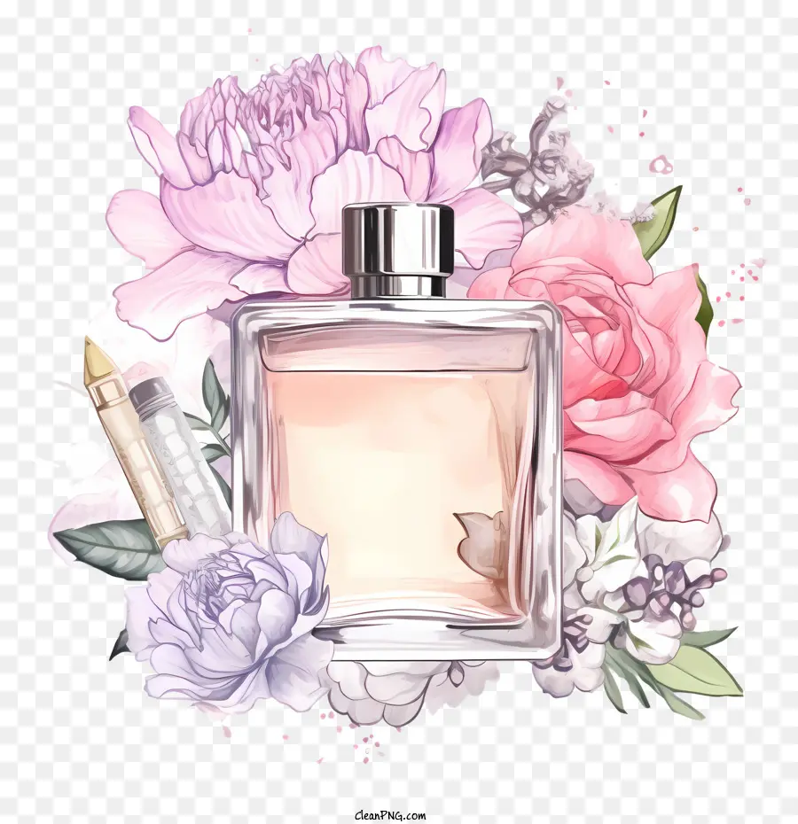 Botol Parfum，Bunga PNG