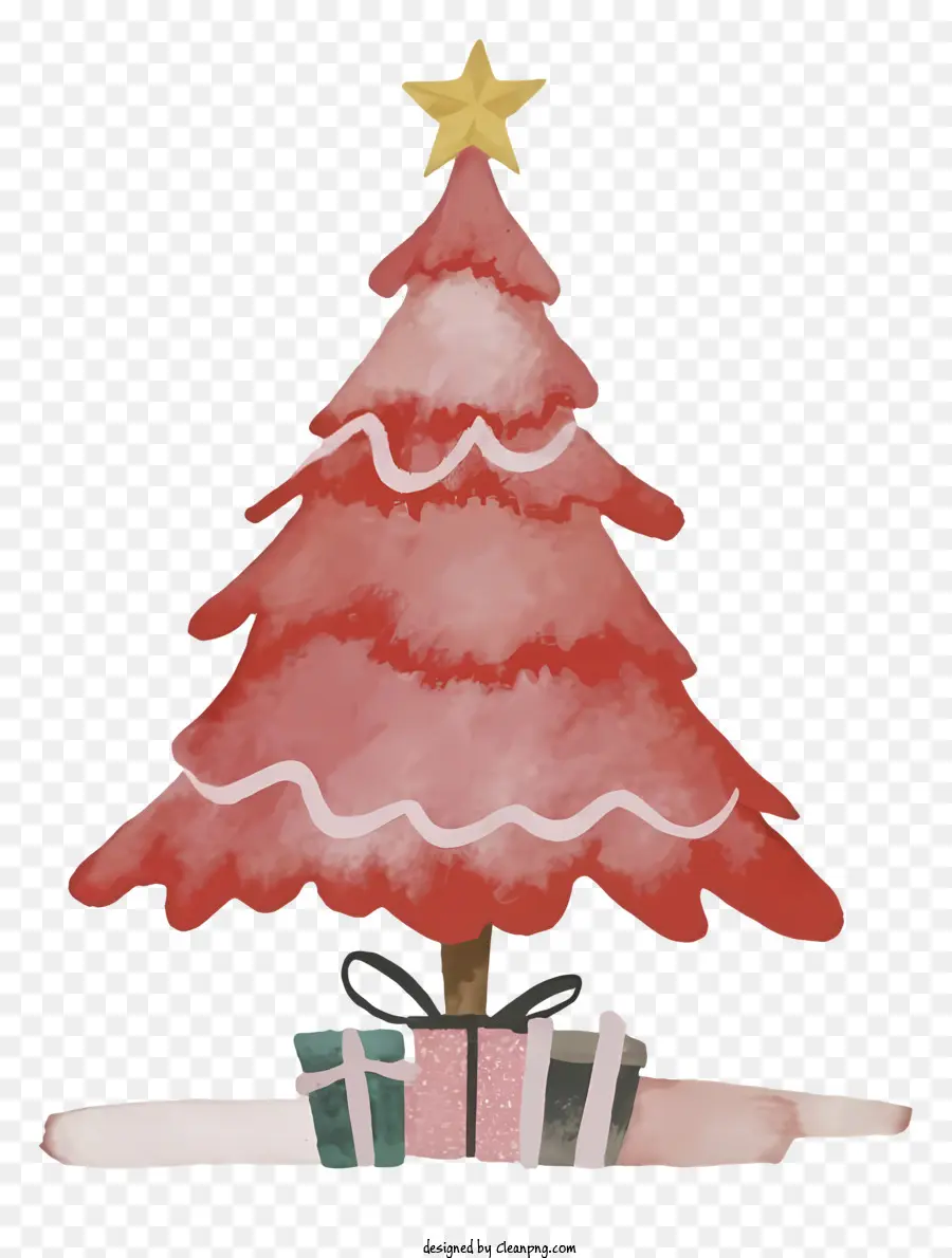 Pohon Natal Merah Muda，Menyajikan PNG