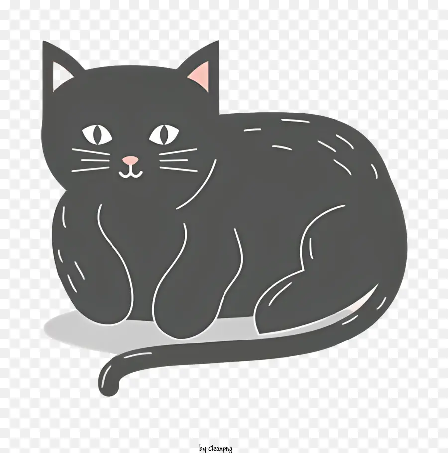 Kucing Abu Abu，Kucing Hitam PNG