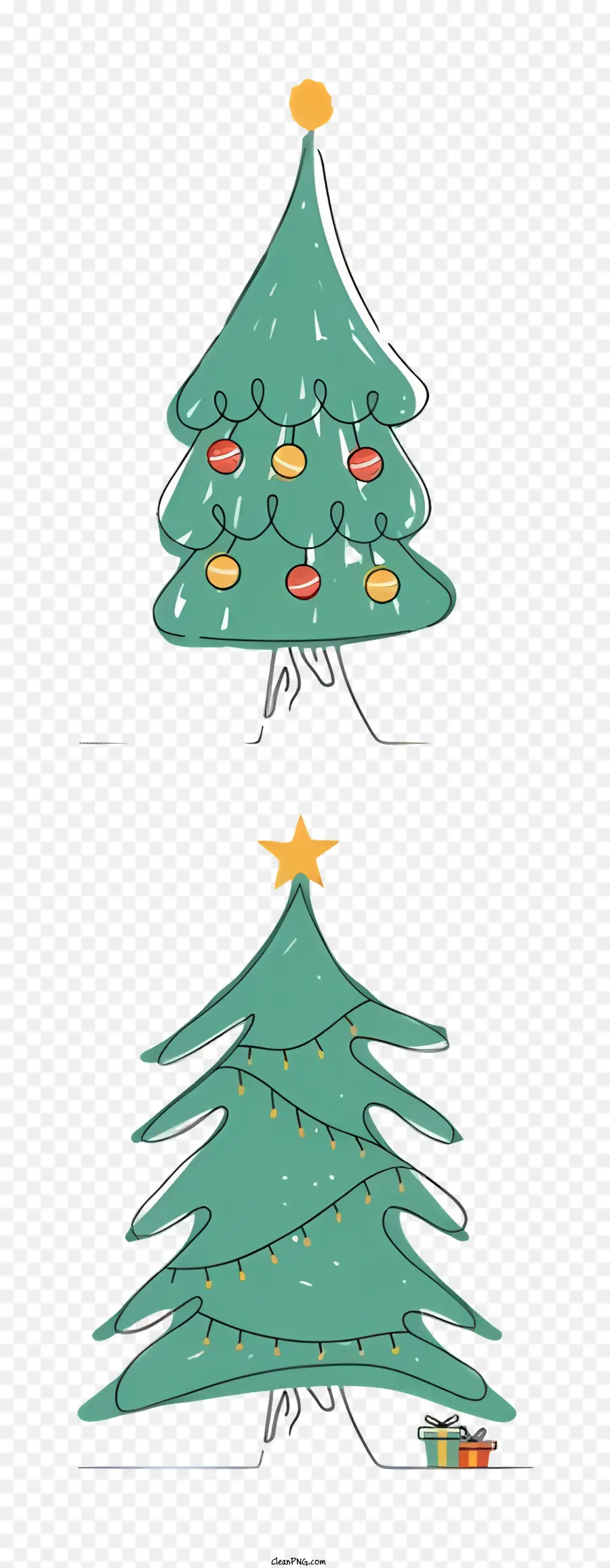 Pohon Natal，Dekorasi Meriah PNG