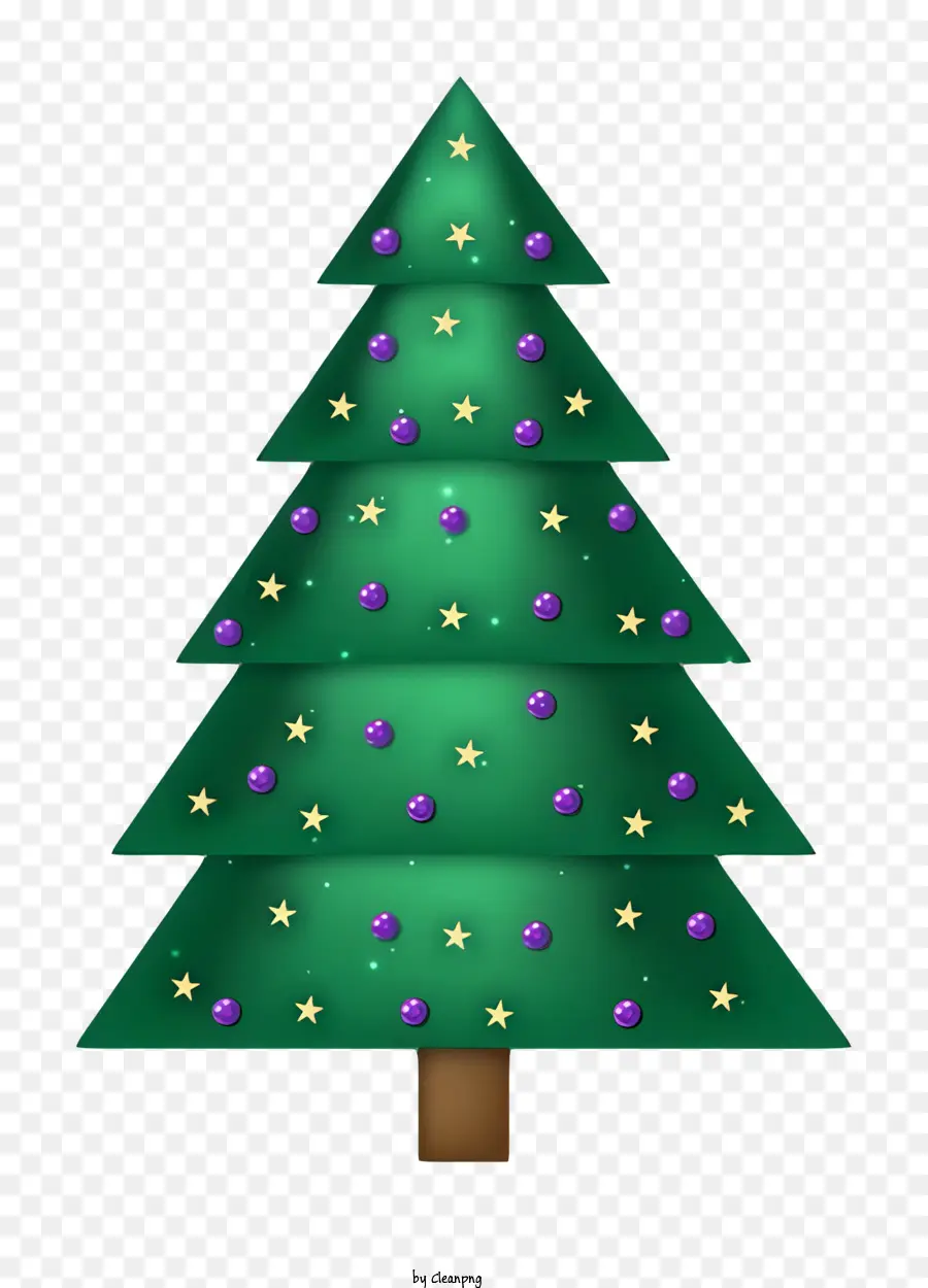 Pohon Natal，Bintang Di Pohon Natal PNG