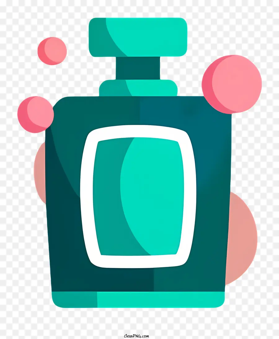Botol Parfum，Label Hijau PNG
